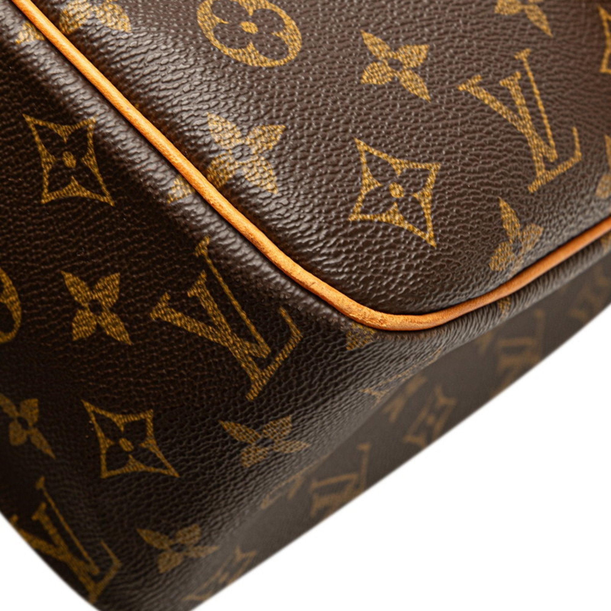 Louis Vuitton Monogram Brown Pvc Leather Handbag Shoulder Bag (Pre-Owned)