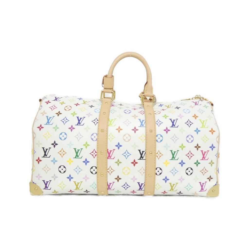 Louis Vuitton Monogram Multicolore White Coated Canvas Boston Bag (Pre-Owned)