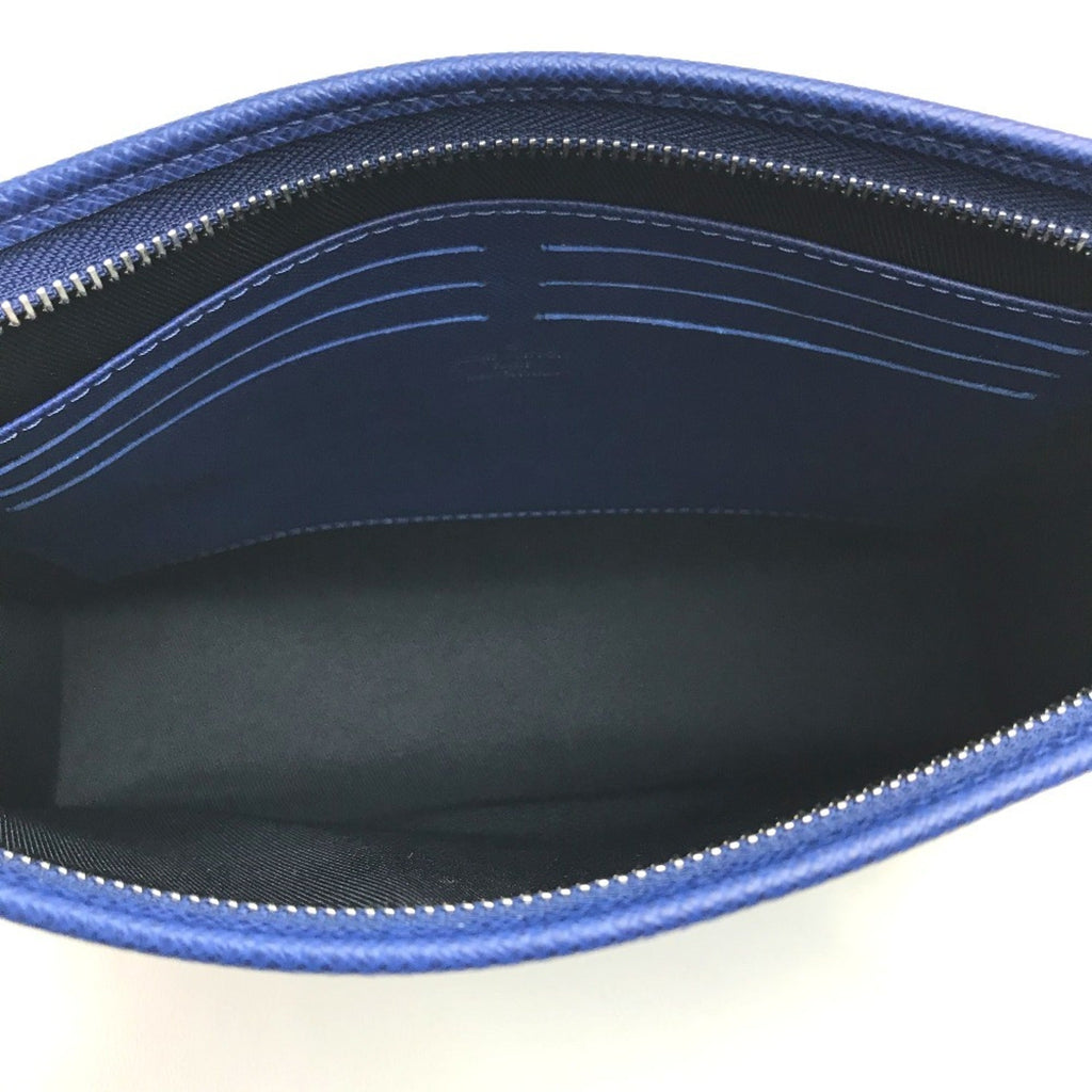 Louis Vuitton Blue Cobalt Taiga Leather Clutch Bag Pochette Pouch (Pre-Owned)