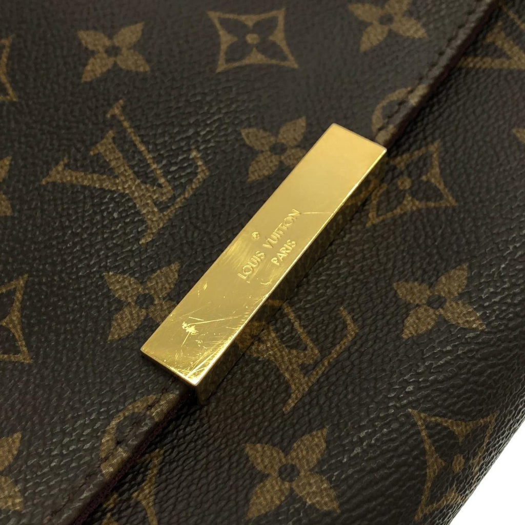 Louis Vuitton Brown Coated Canvas Shoulder Bag (Pre-Owned)
