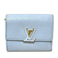 Louis Vuitton Blue Leather Wallet (Tri-Fold) (Pre-Owned)
