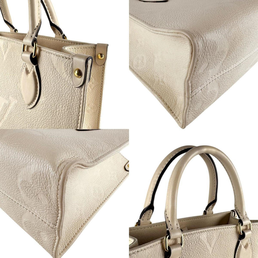 Louis Vuitton Cream Monogram Empreinte Handbag Shoulder Bag (Pre-Owned)