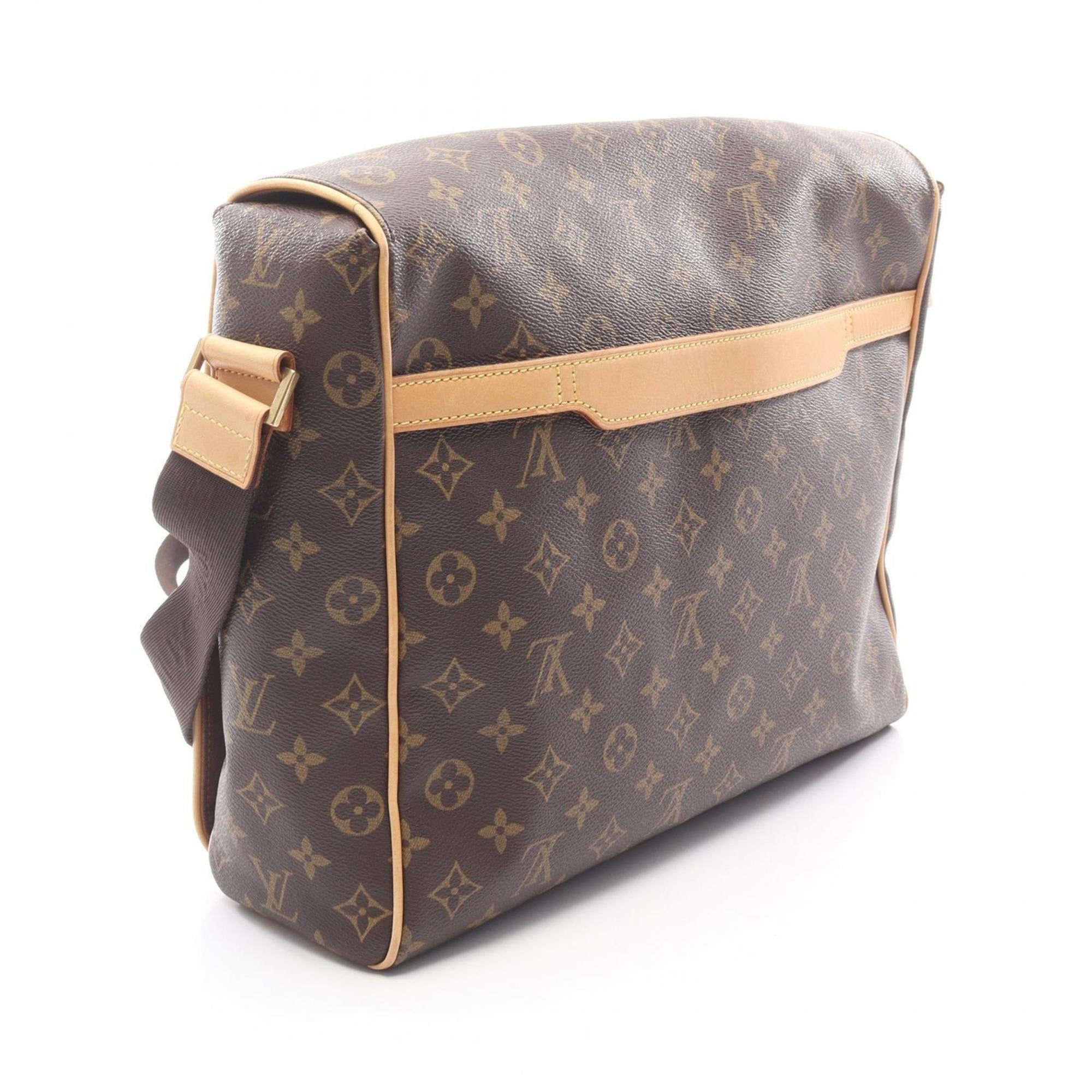 Louis Vuitton Brown Coated Canvas Leather Shoulder Bag (Pre-Owned)