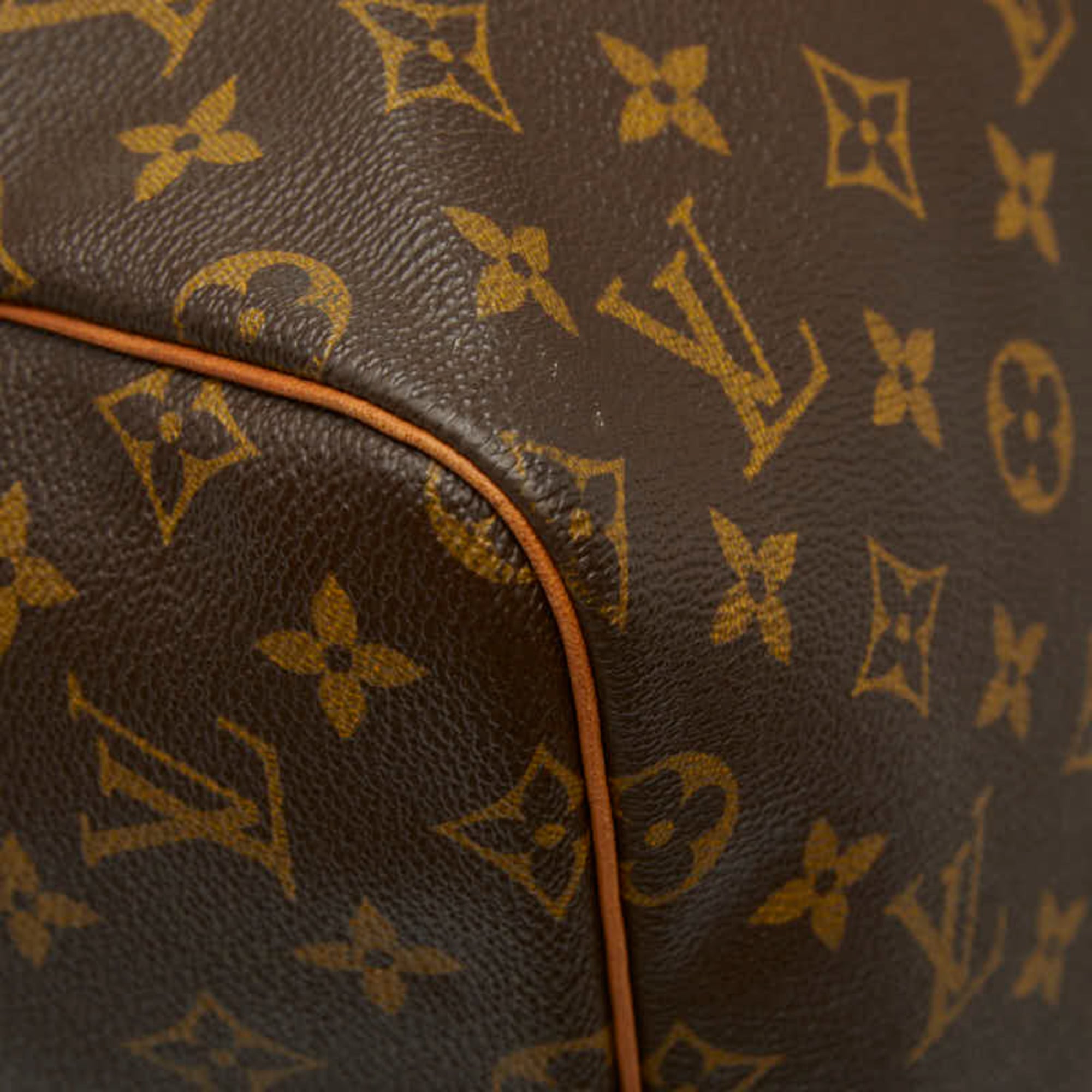 Louis Vuitton Monogram Brown Pvc Leather Boston Bag Shoulder Bag (Pre-Owned)