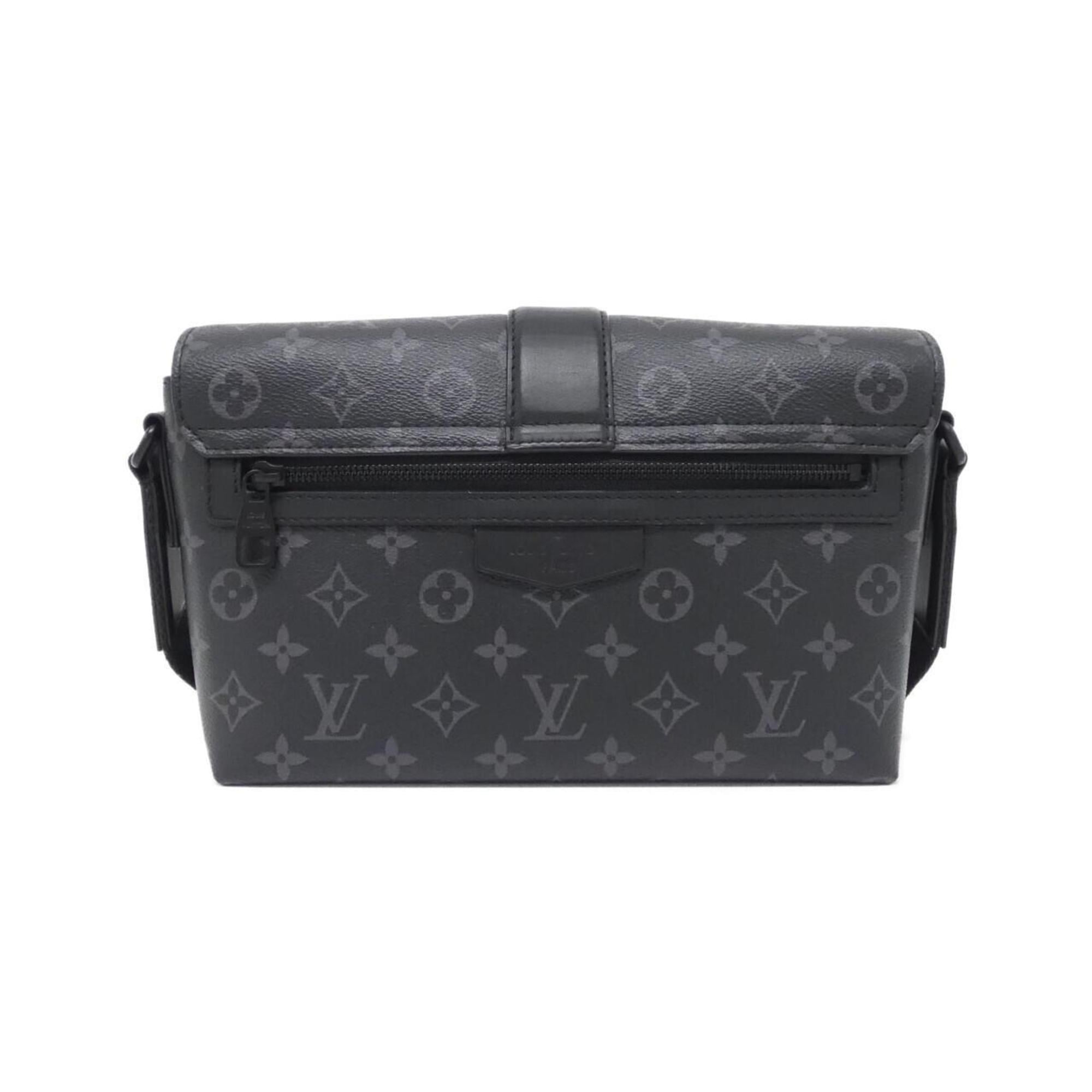 Louis Vuitton Black Coated Canvas Shoulder Bag (Pre-Owned)