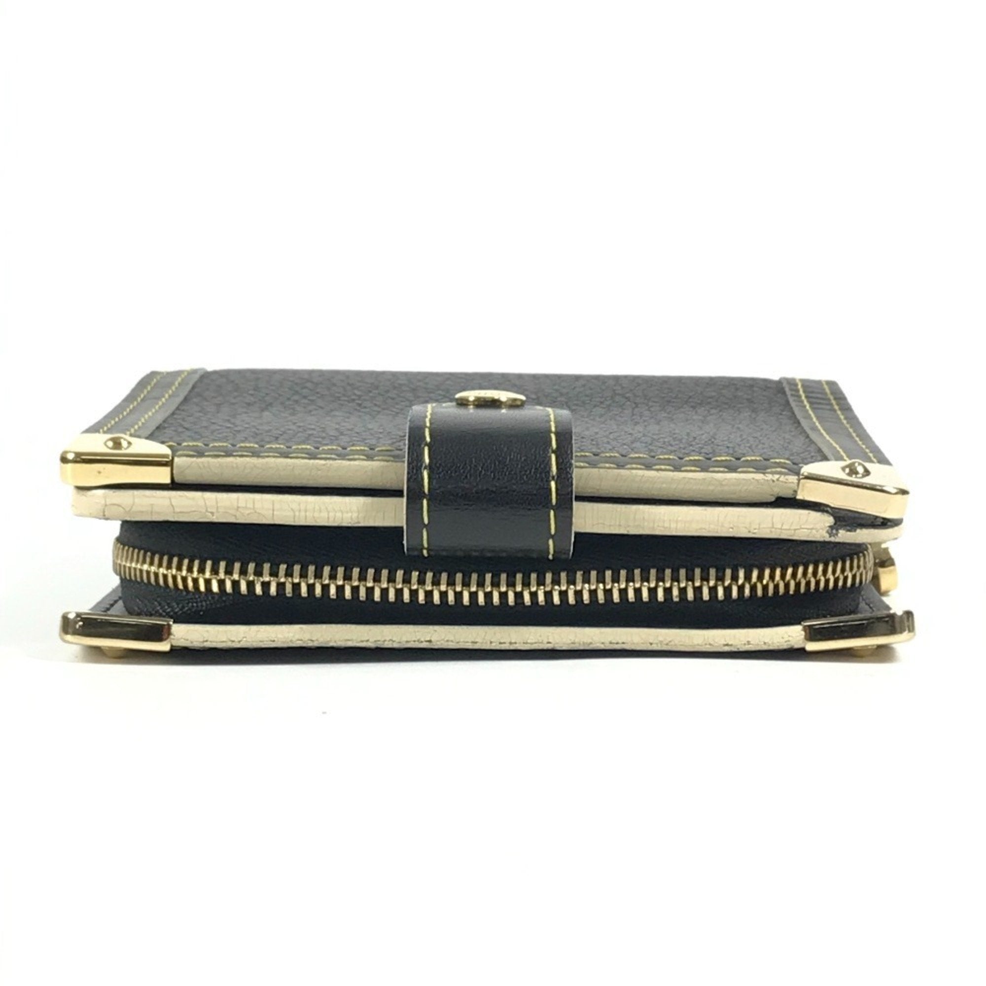 Louis Vuitton Suhali Black Noir Suhali Leather Wallet (Bi-Fold) (Pre-Owned)