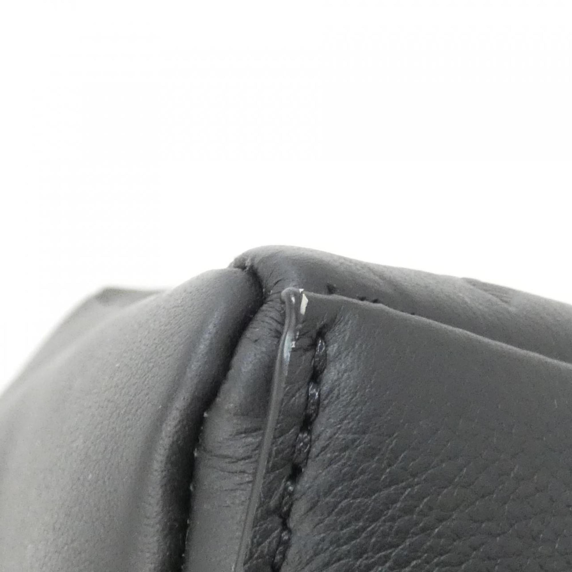 Louis Vuitton Black Leather Backpack (Pre-Owned)
