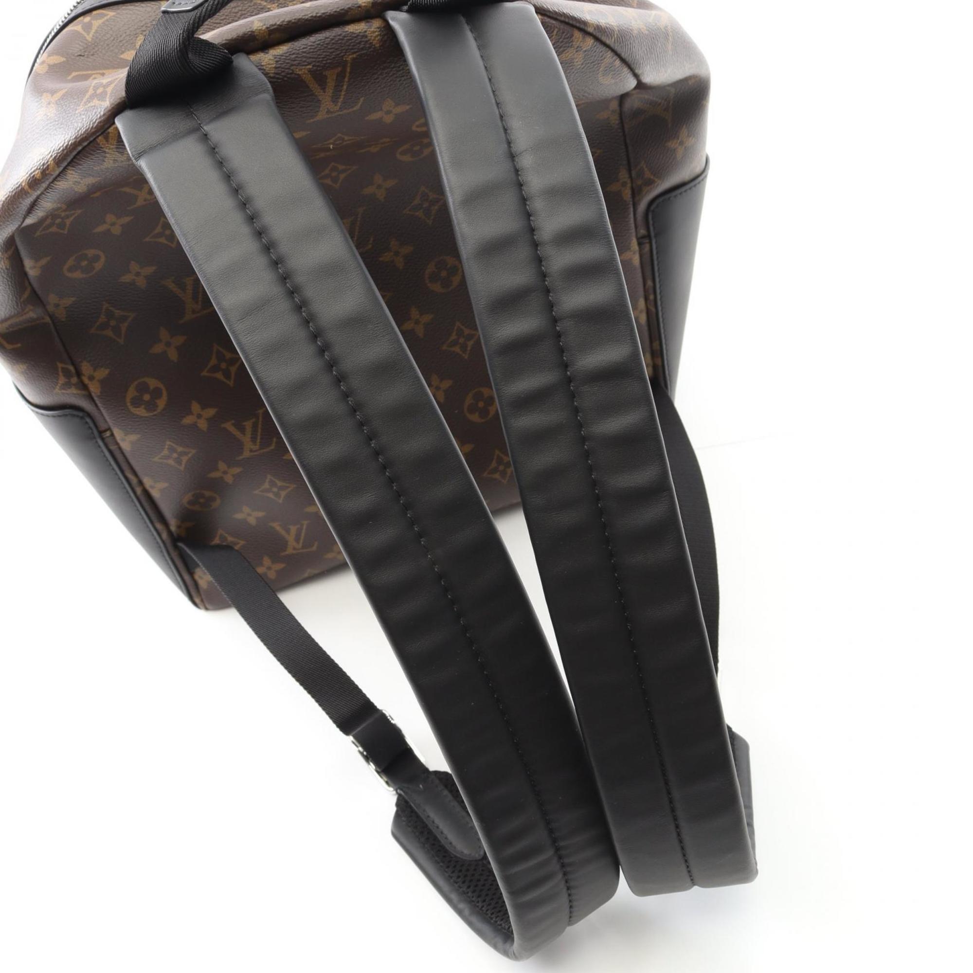 Louis Vuitton Monogram Macassar Black Brown Monogram Macassar Coated Canvas Backpack (Pre-Owned)