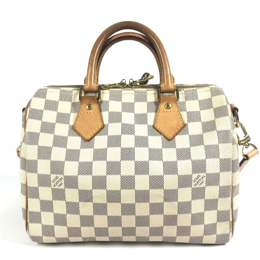 Louis Vuitton Damier Azur White Damier Azur Boston Bag Handbag Shoulder Bag (Pre-Owned)