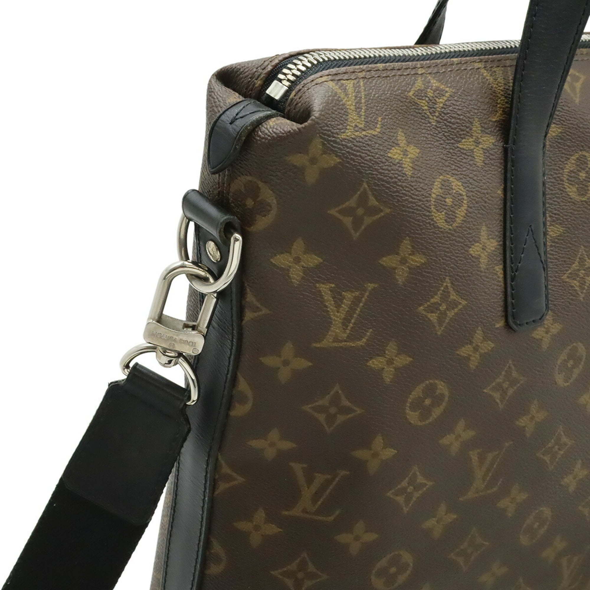 Louis Vuitton Black Brown Monogram Monogram Shoulder Bag Tote Bag (Pre-Owned)
