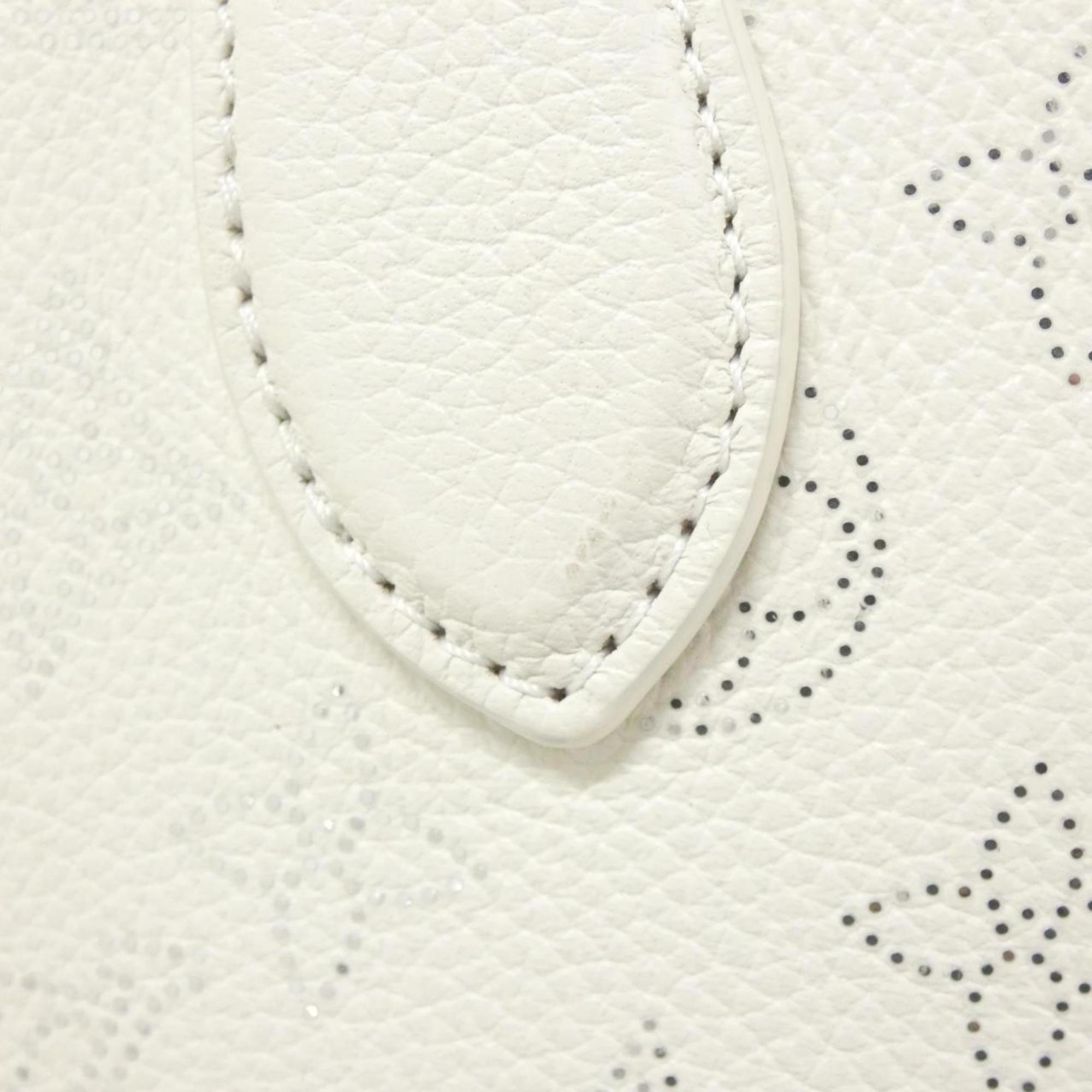 Louis Vuitton Mahina White Leather Handbag (Pre-Owned)
