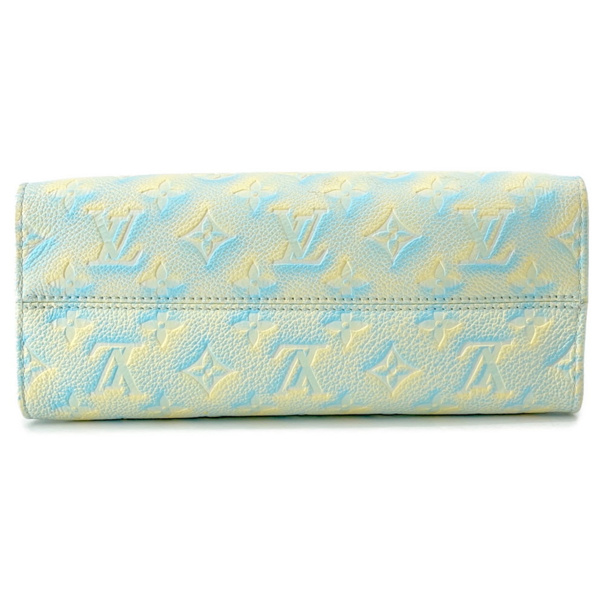 Louis Vuitton Blue Monogram Yellow Monogram Empreinte Handbag Shoulder Bag (Pre-Owned)
