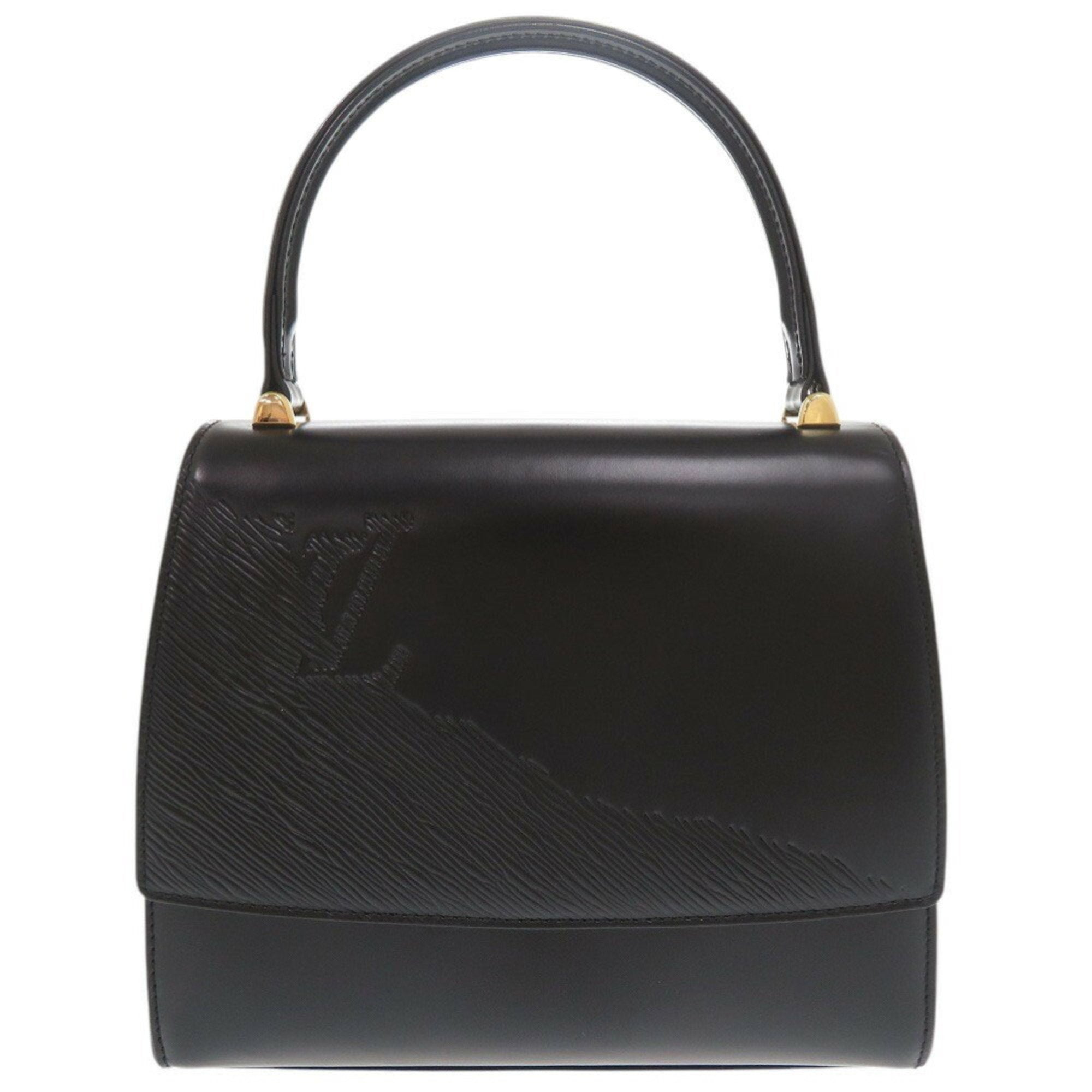 Louis Vuitton Black Leather Handbag (Pre-Owned)