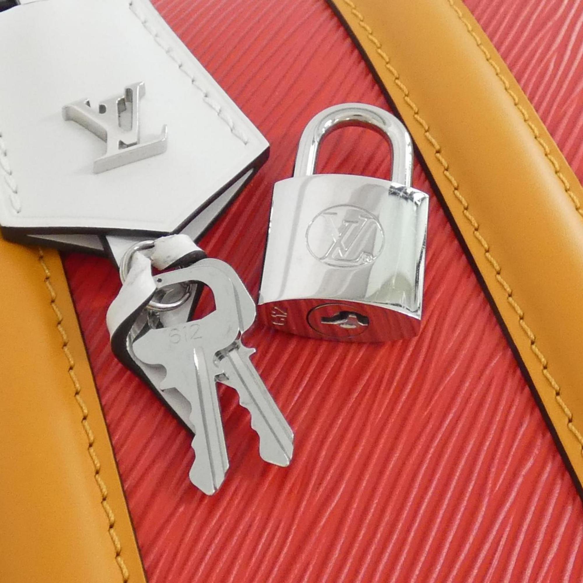 Louis Vuitton Rouge Leather Shoulder Bag (Pre-Owned)