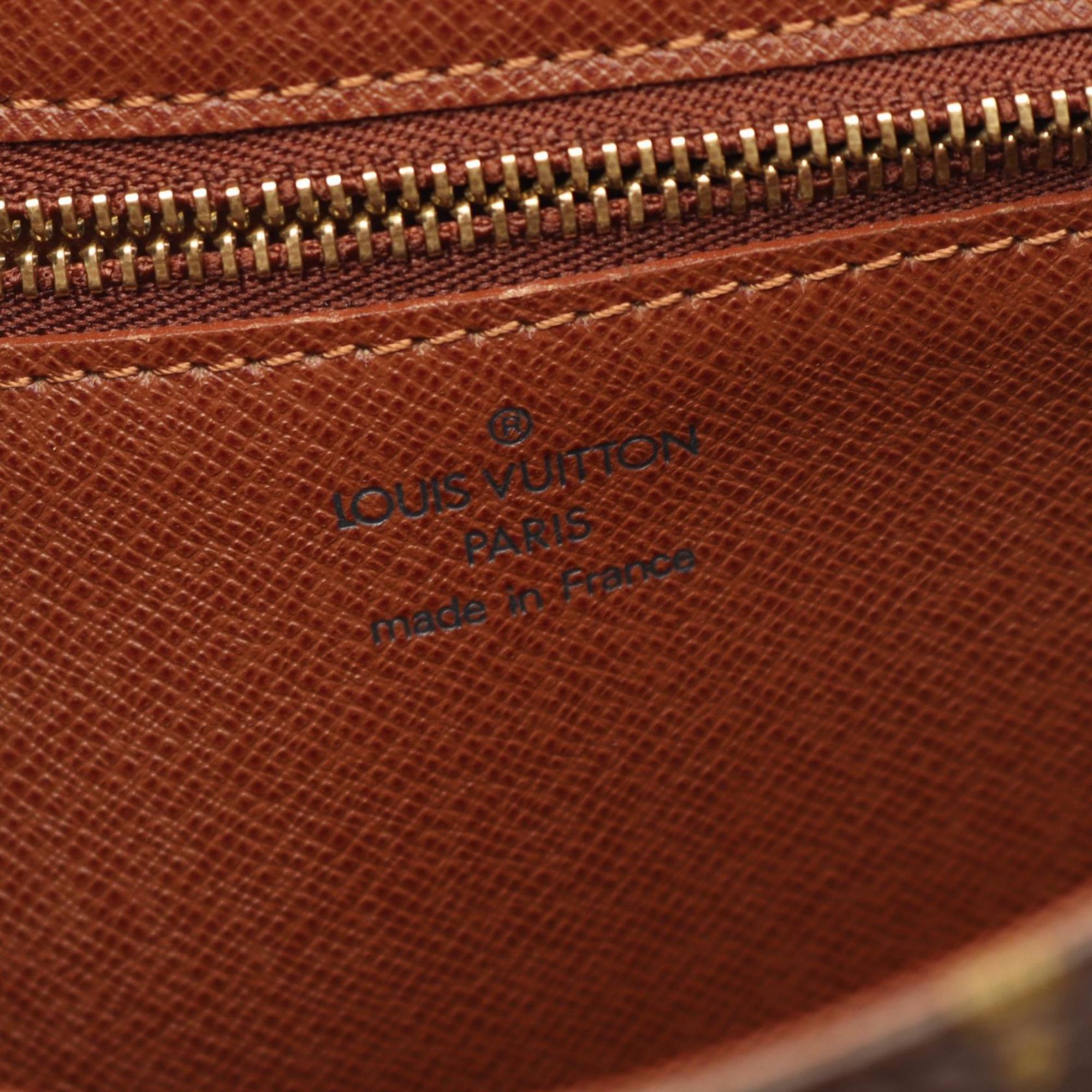 Louis Vuitton Brown Coated Canvas Leather Shoulder Bag (Pre-Owned)