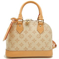 Louis Vuitton Gold Canvas Leather Handbag (Pre-Owned)
