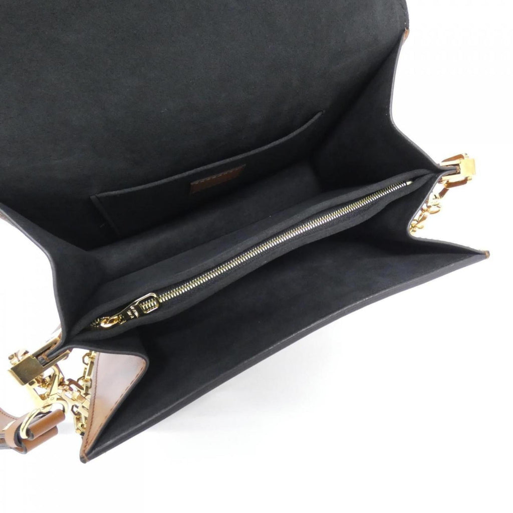 Louis Vuitton Brown Coated Canvas Shoulder Bag (Pre-Owned)
