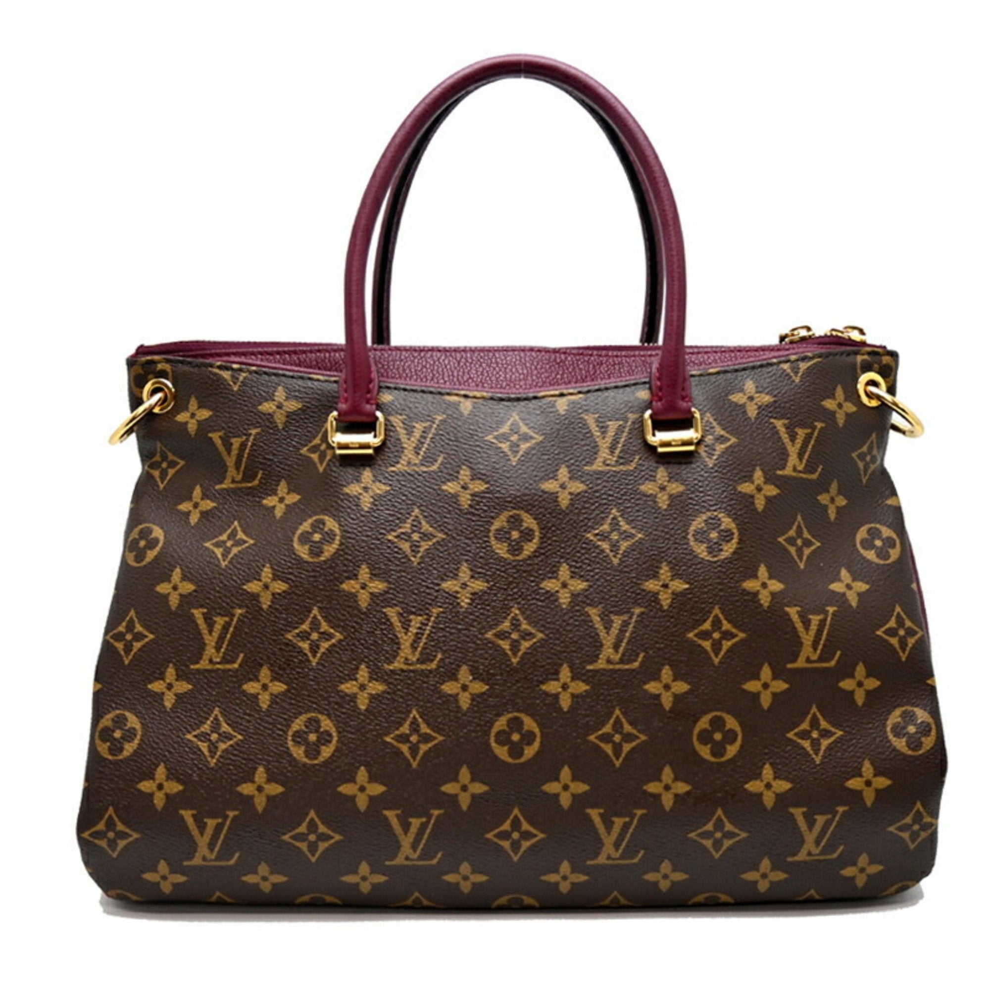 Louis Vuitton Monogram Brown Galle Monogram Purple Monogram Handbag (Pre-Owned)
