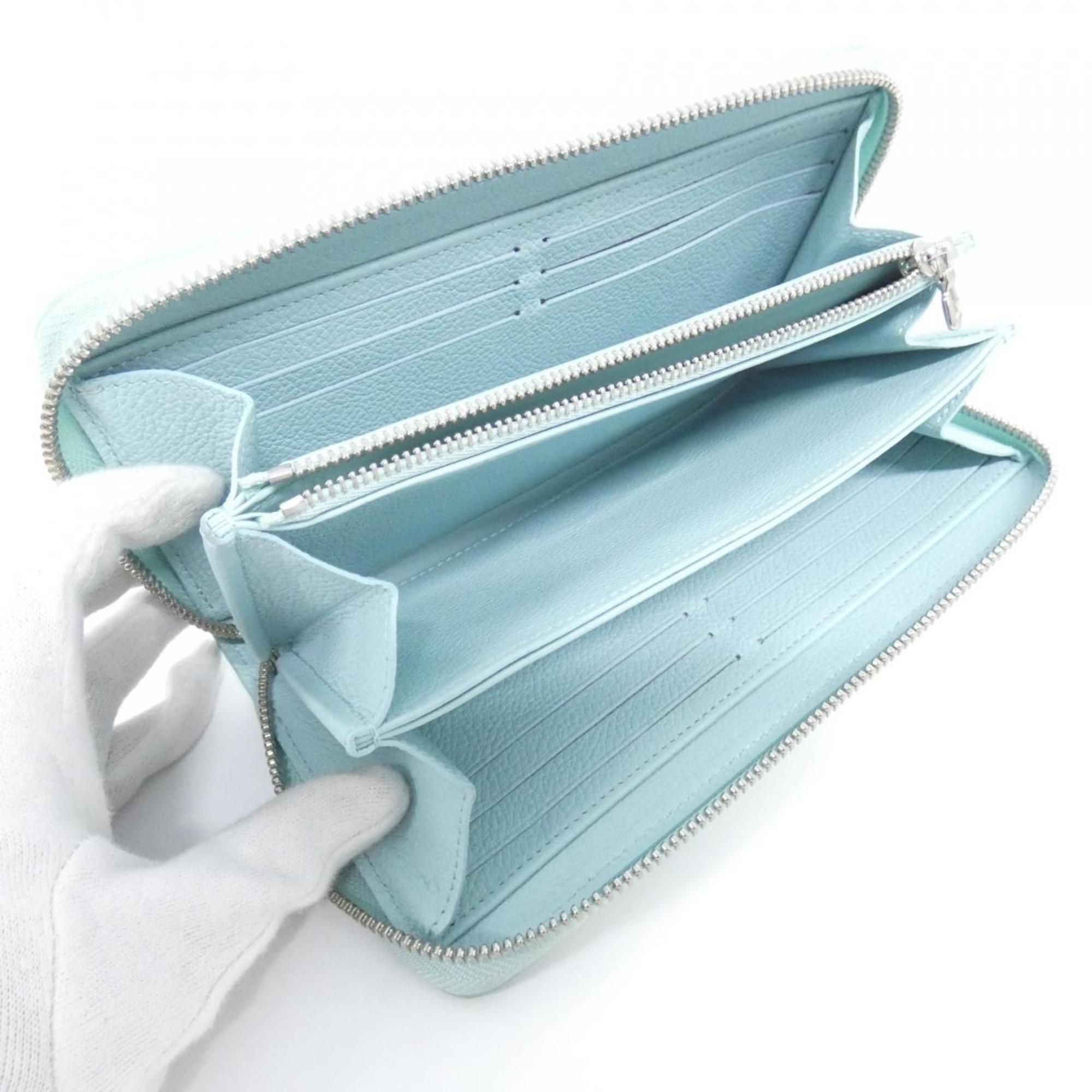 Louis Vuitton Light Green Vert Leather Long Wallet (Bi-Fold) (Pre-Owned)