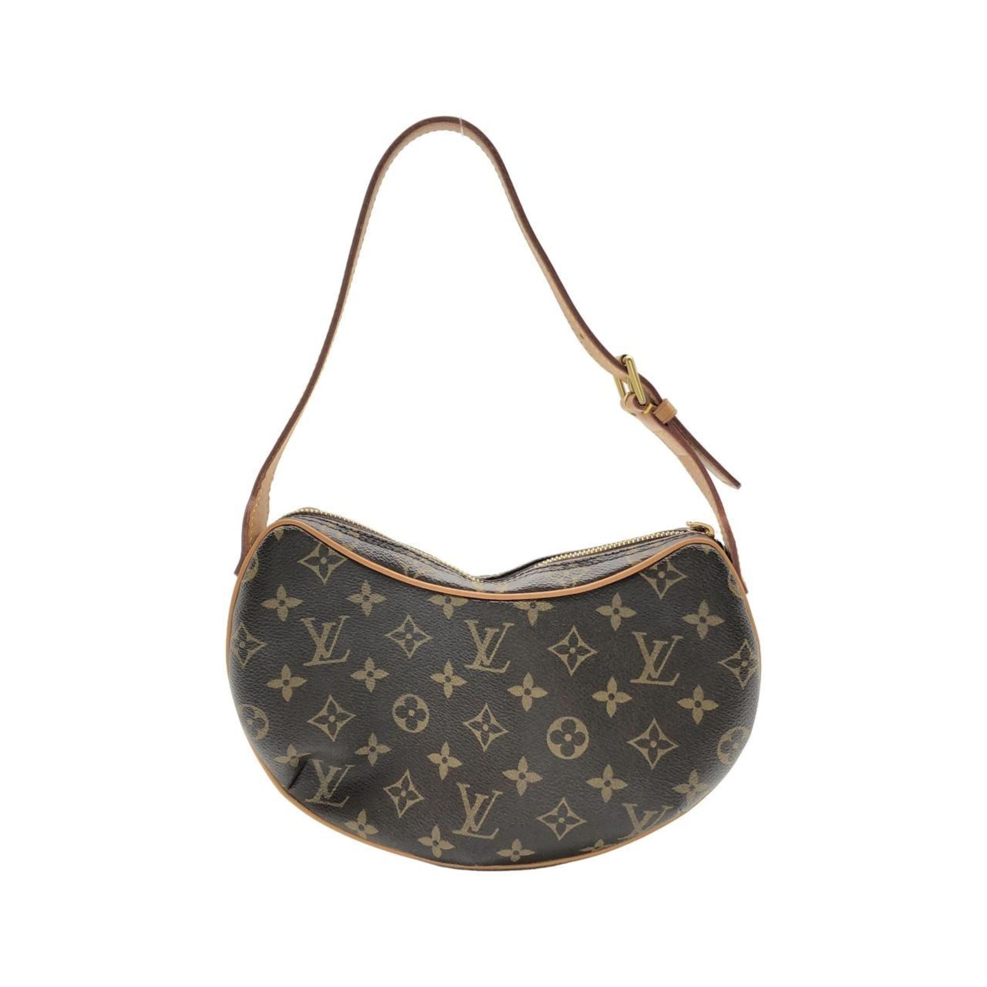 Louis Vuitton Marron Coated Canvas Pochette Shoulder Bag (Pre-Owned)