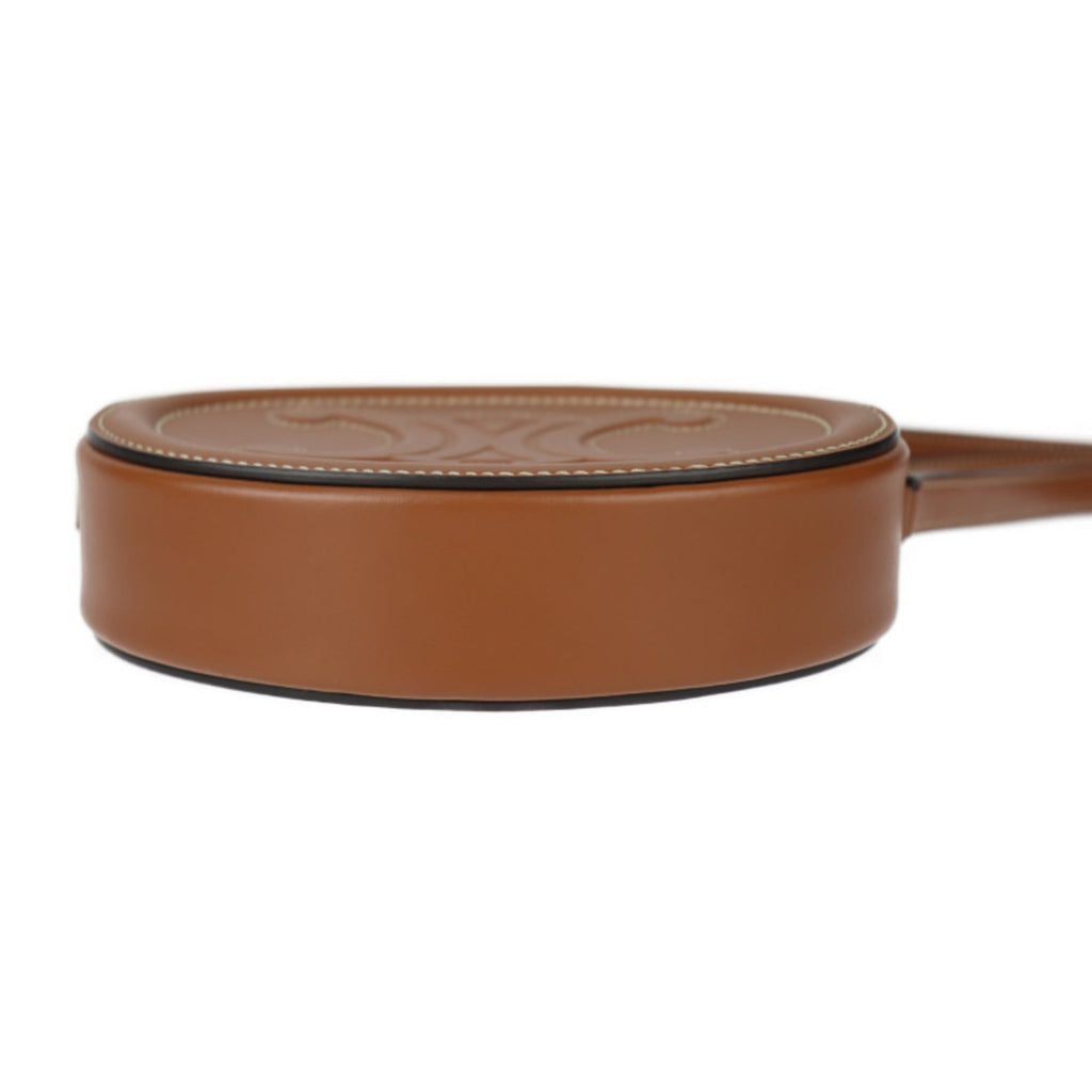 Triomphe Oval Crossbody Bag Leather