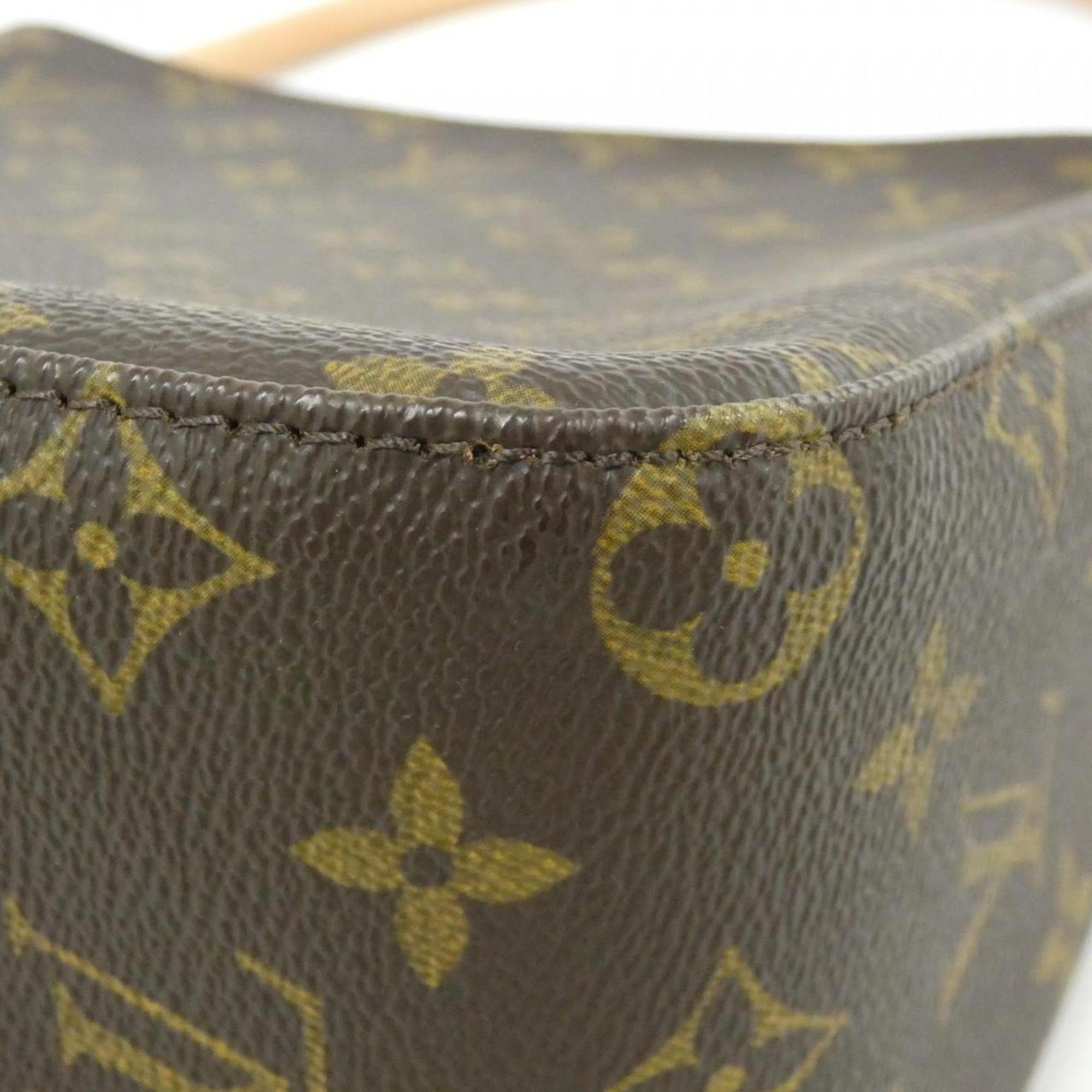 Louis Vuitton Brown Coated Canvas Shoulder Bag (Pre-Owned)