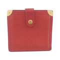 Louis Vuitton Red Color Leather Wallet (Bi-Fold) (Pre-Owned)