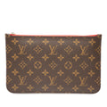 Louis Vuitton Brown Red Color Pvc Pouch (Pre-Owned)