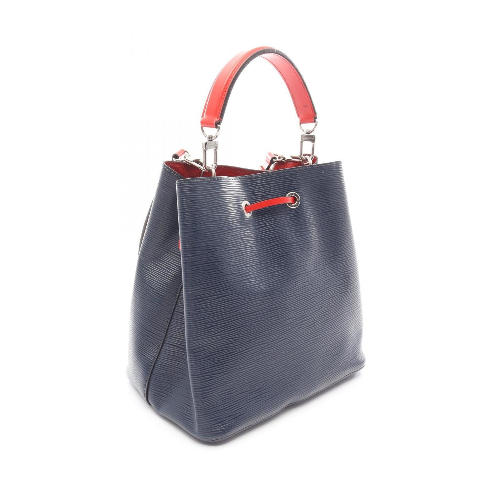 Louis Vuitton Indigo Navy Red Color Epi Leather Handbag (Pre-Owned)