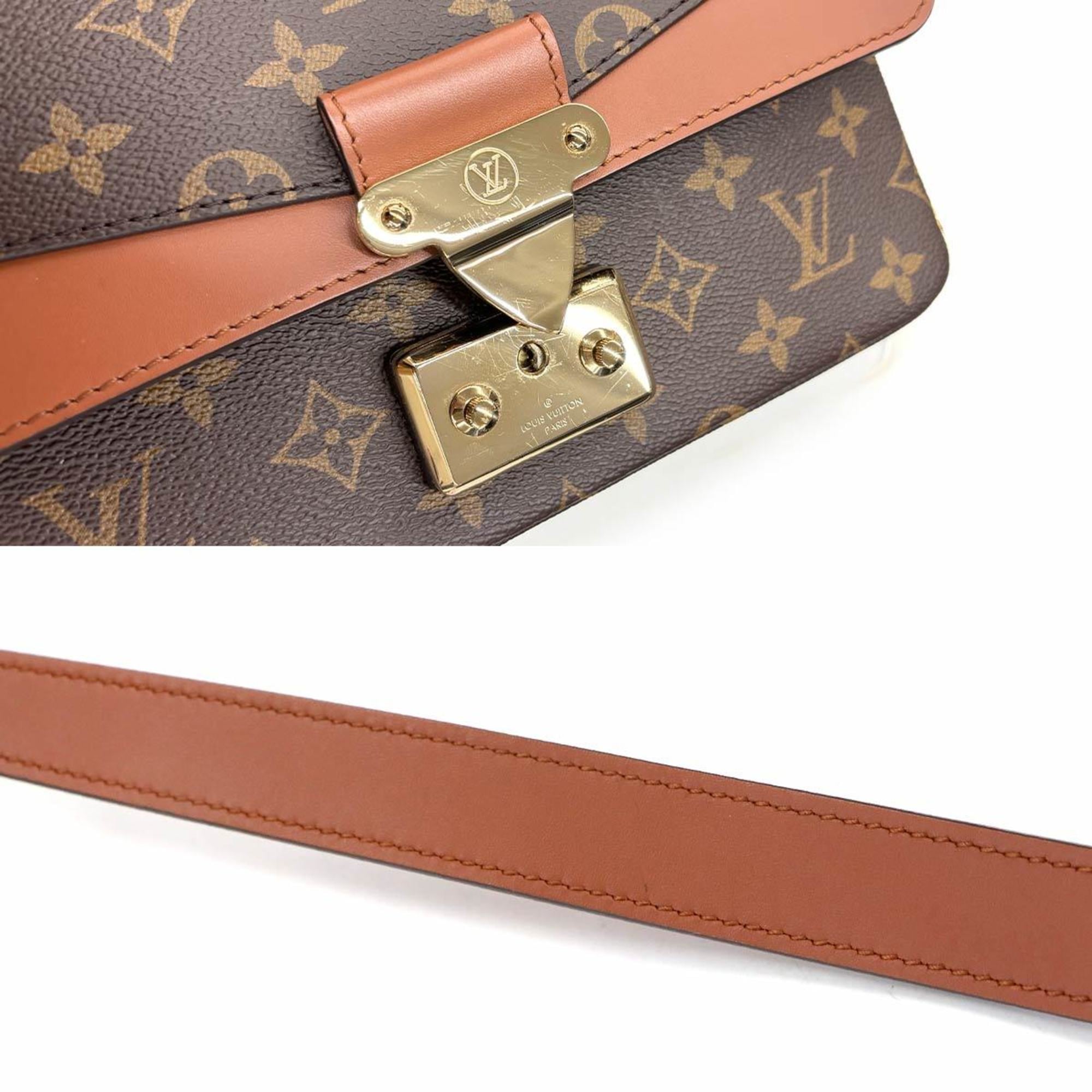 Louis Vuitton Caramel Monogram Monogram Canvas Leather Shoulder Bag (Pre-Owned)