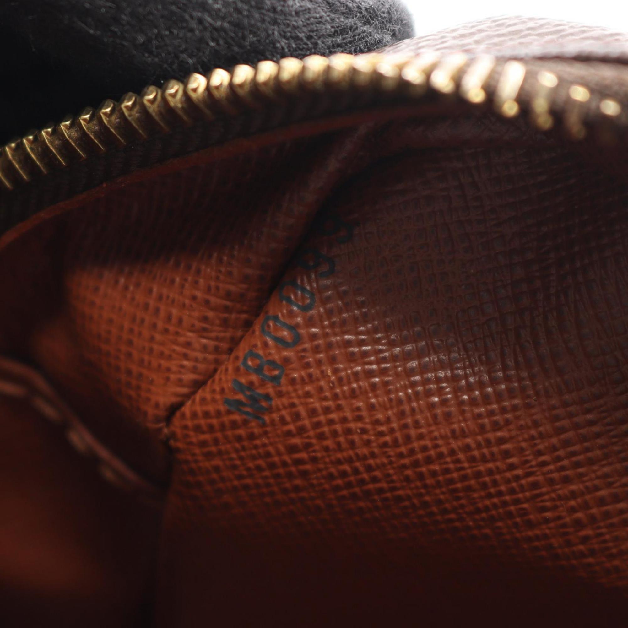 Louis Vuitton Monogram Brown Coated Canvas Leather Shoulder Bag (Pre-Owned)