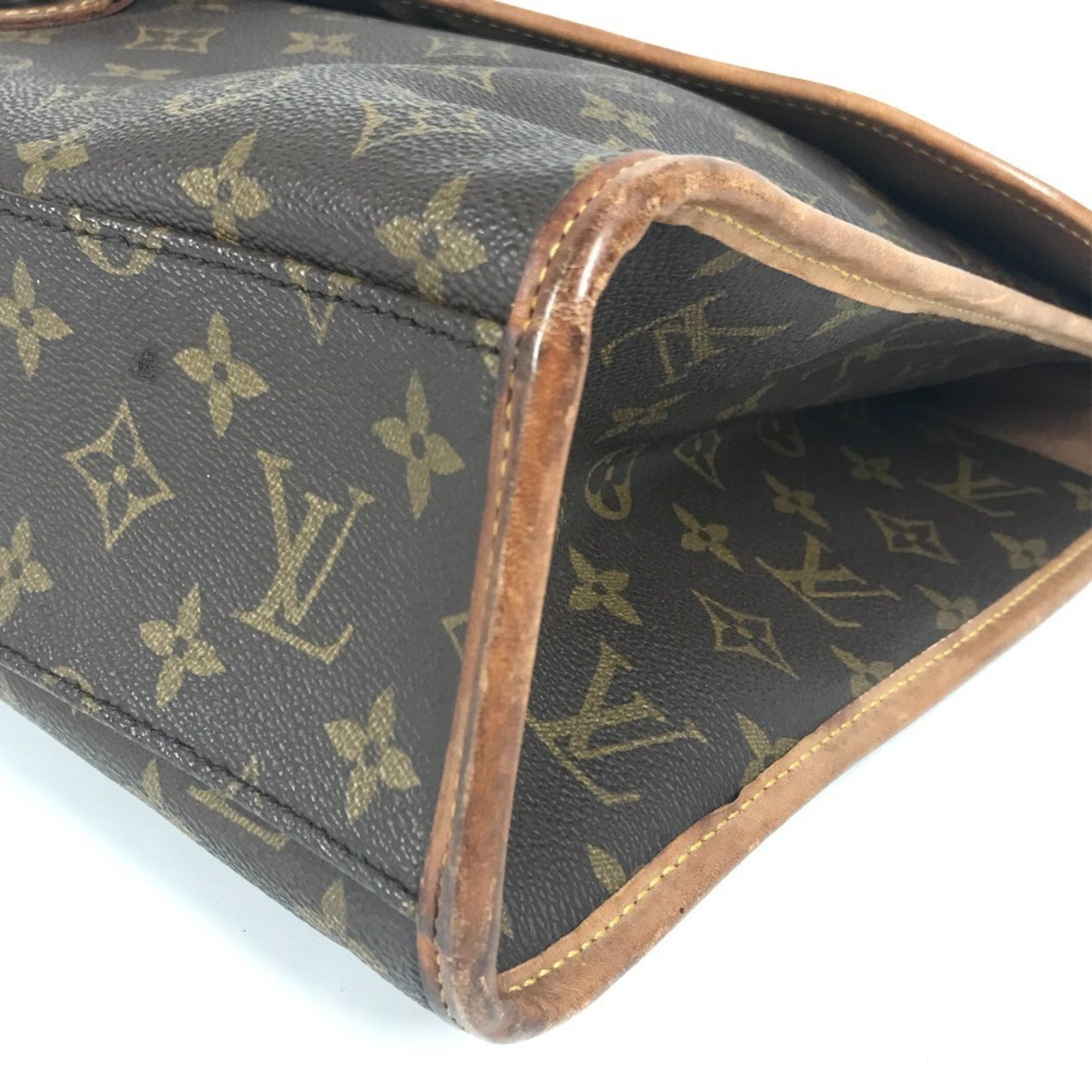 Louis Vuitton Brown Monogram Canvas Handbag Shoulder Bag (Pre-Owned)