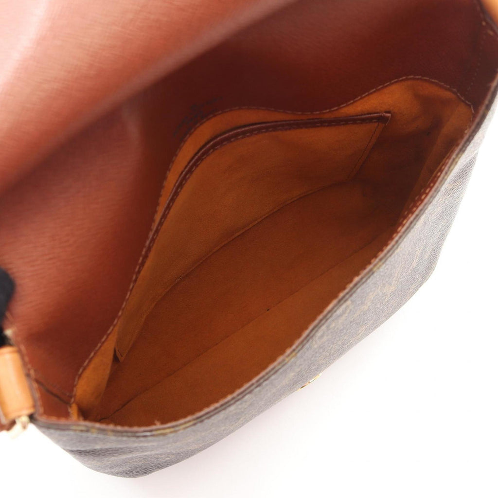 Louis Vuitton Brown Coated Canvas Leather Shoulder Bag (Pre-Owned)