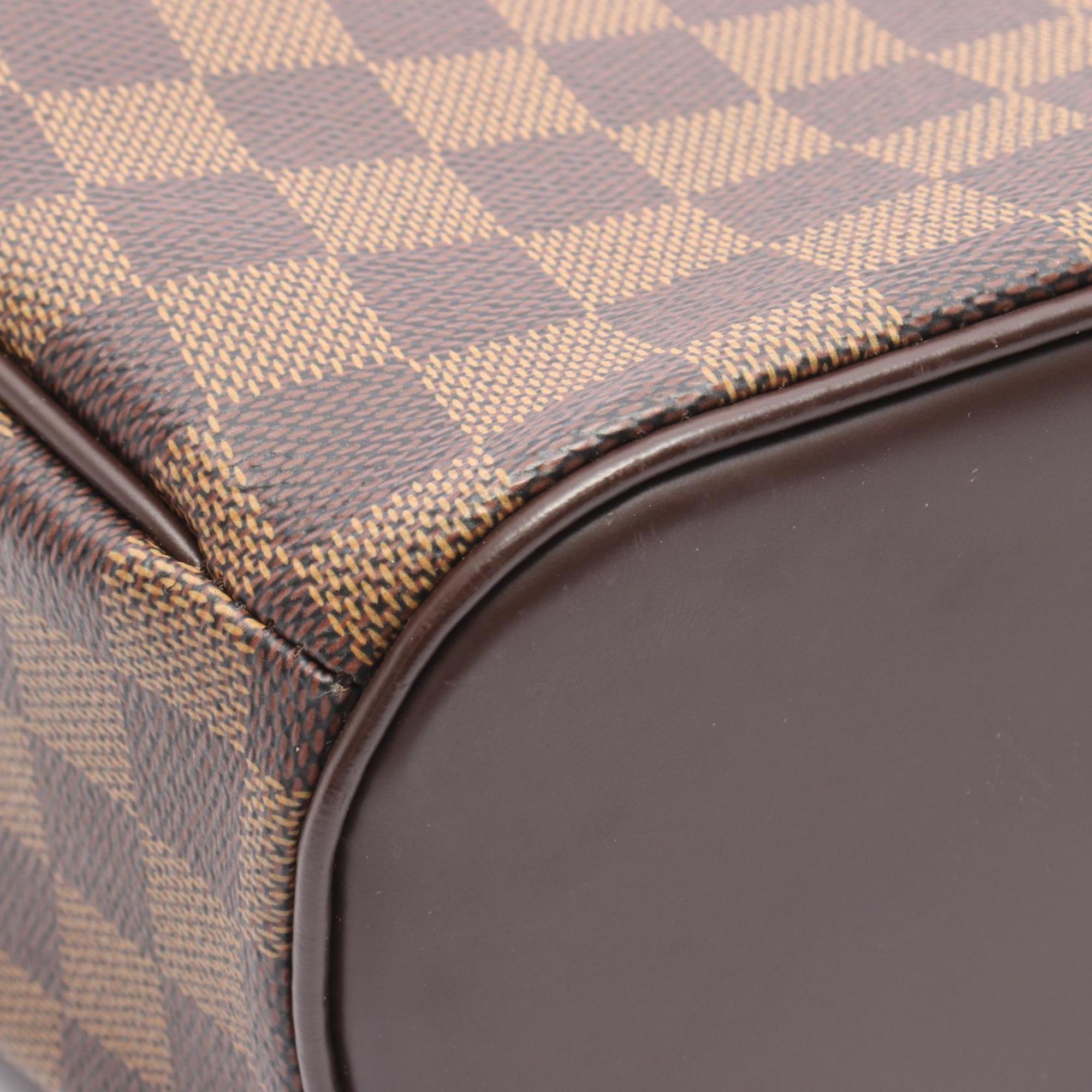 Louis Vuitton Brown Damier Canvas Pvc Leather Handbag (Pre-Owned)