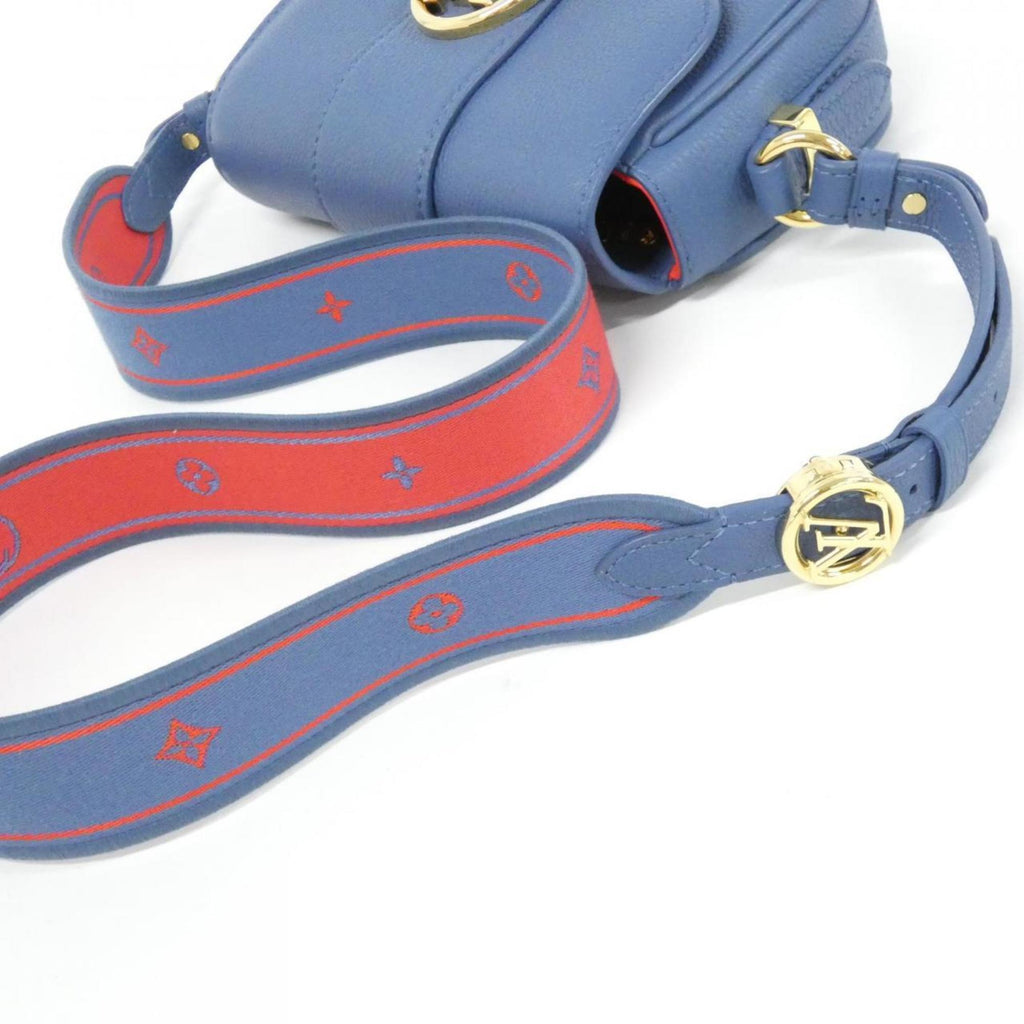 Louis Vuitton Blue Leather Shoulder Bag (Pre-Owned)