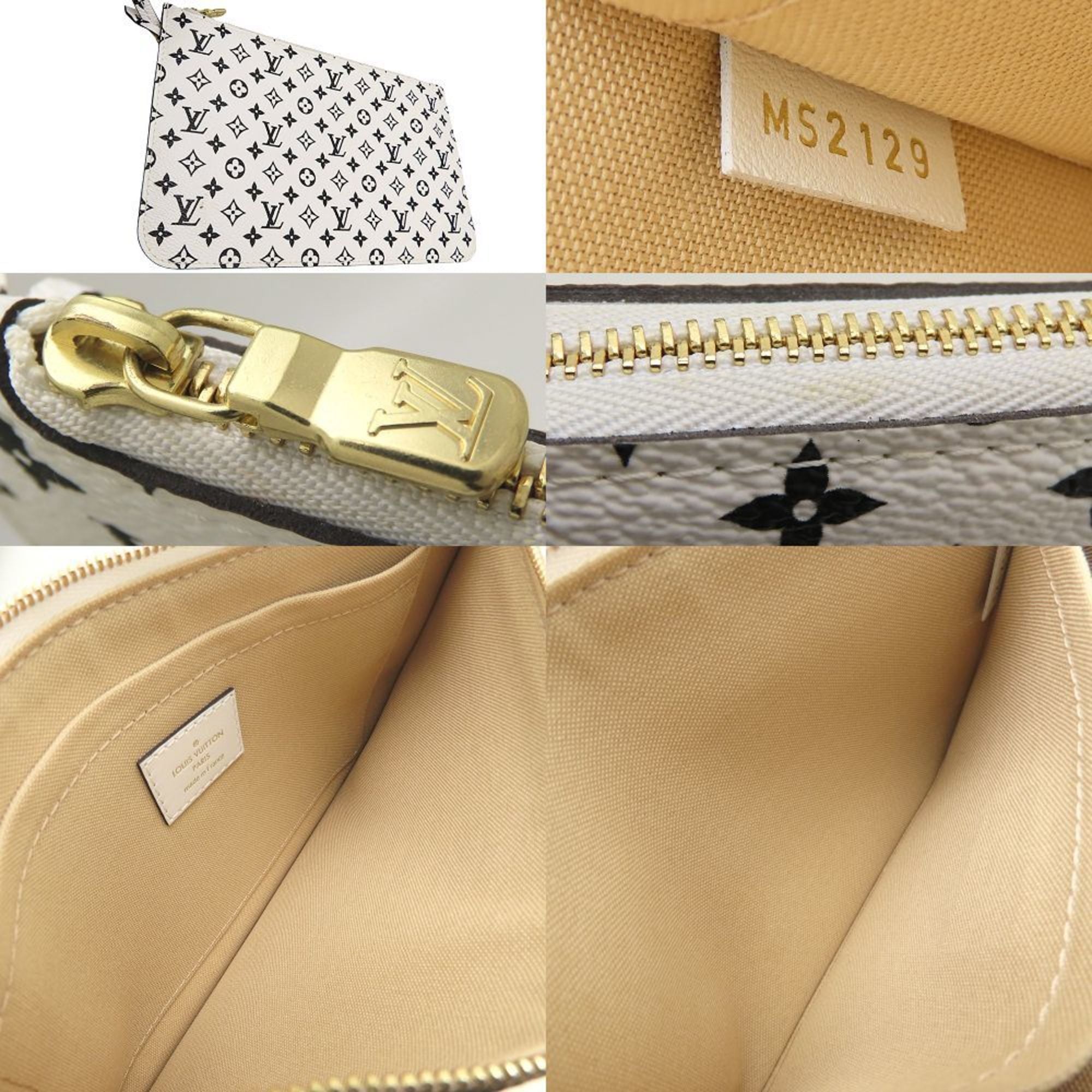 Louis Vuitton Beige Khaki Monogram Tote Bag (Pre-Owned)