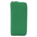 Louis Vuitton Green Vert Leather Long Wallet (Bi-Fold) (Pre-Owned)