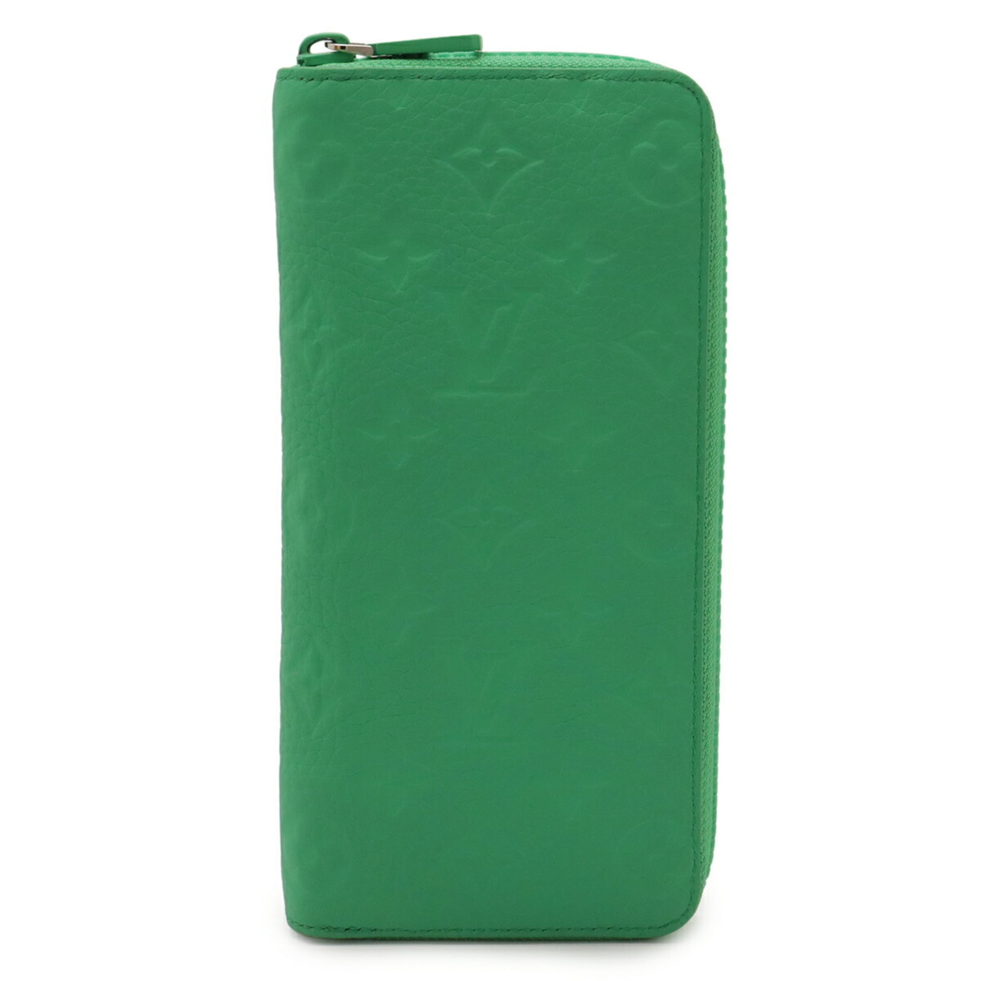 Louis Vuitton Green Vert Leather Long Wallet (Bi-Fold) (Pre-Owned)
