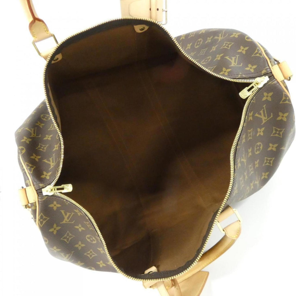 Louis Vuitton Marron Coated Canvas Boston Bag (Pre-Owned)