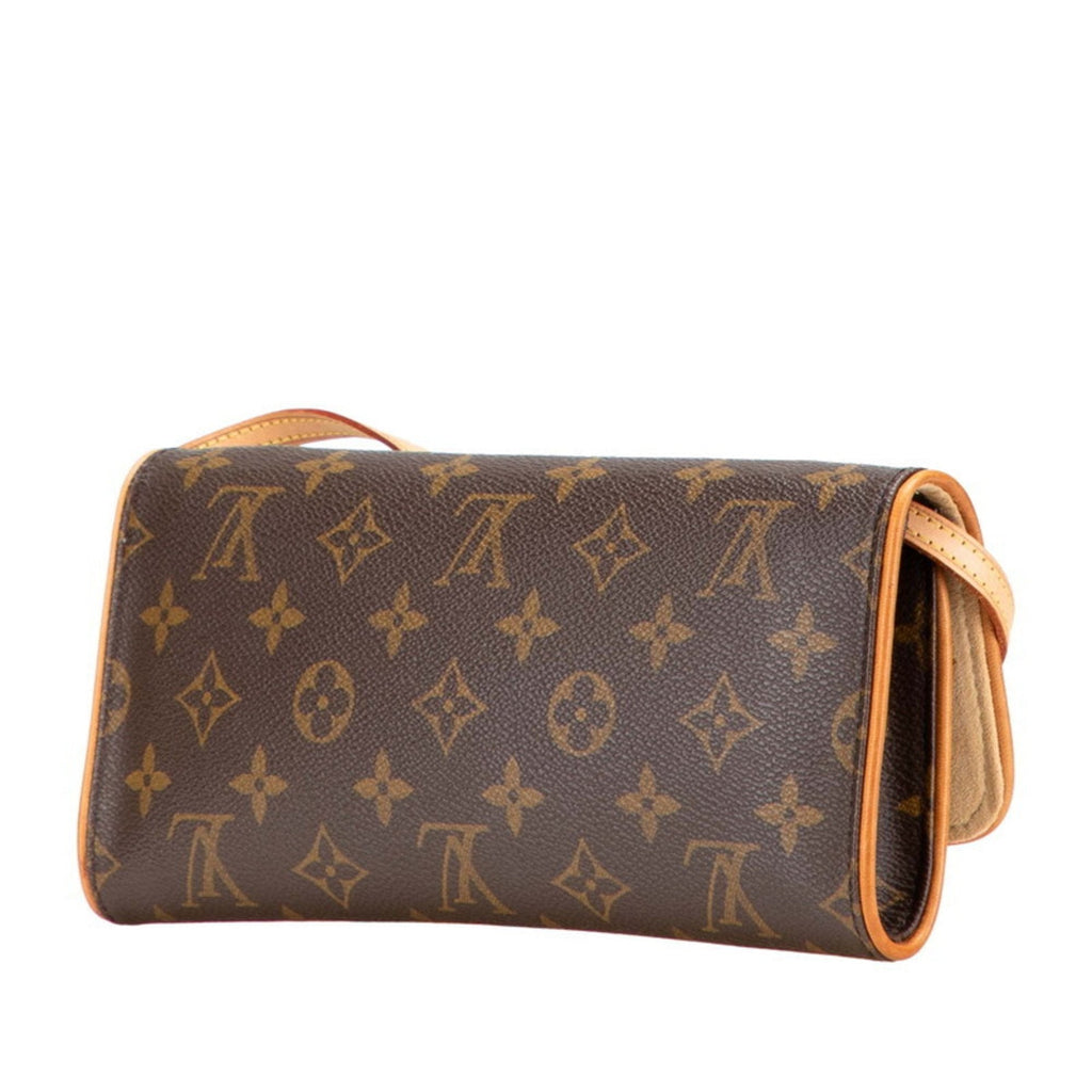 Louis Vuitton Brown Pvc Leather Pochette Shoulder Bag (Pre-Owned)