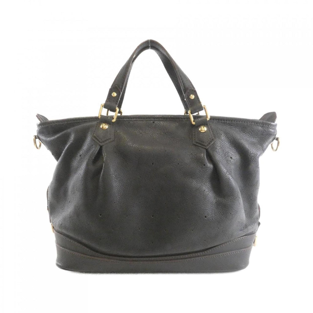 Louis Vuitton Mahina Black Leather Handbag (Pre-Owned)