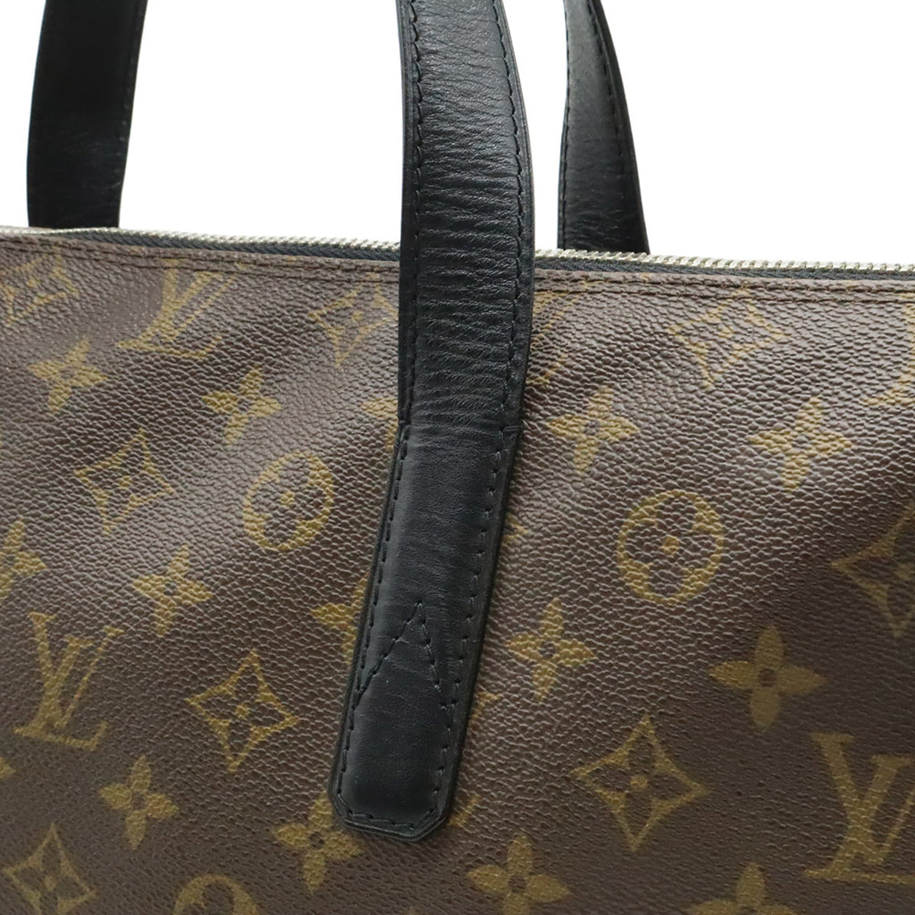 Louis Vuitton Black Brown Monogram Monogram Shoulder Bag Tote Bag (Pre-Owned)