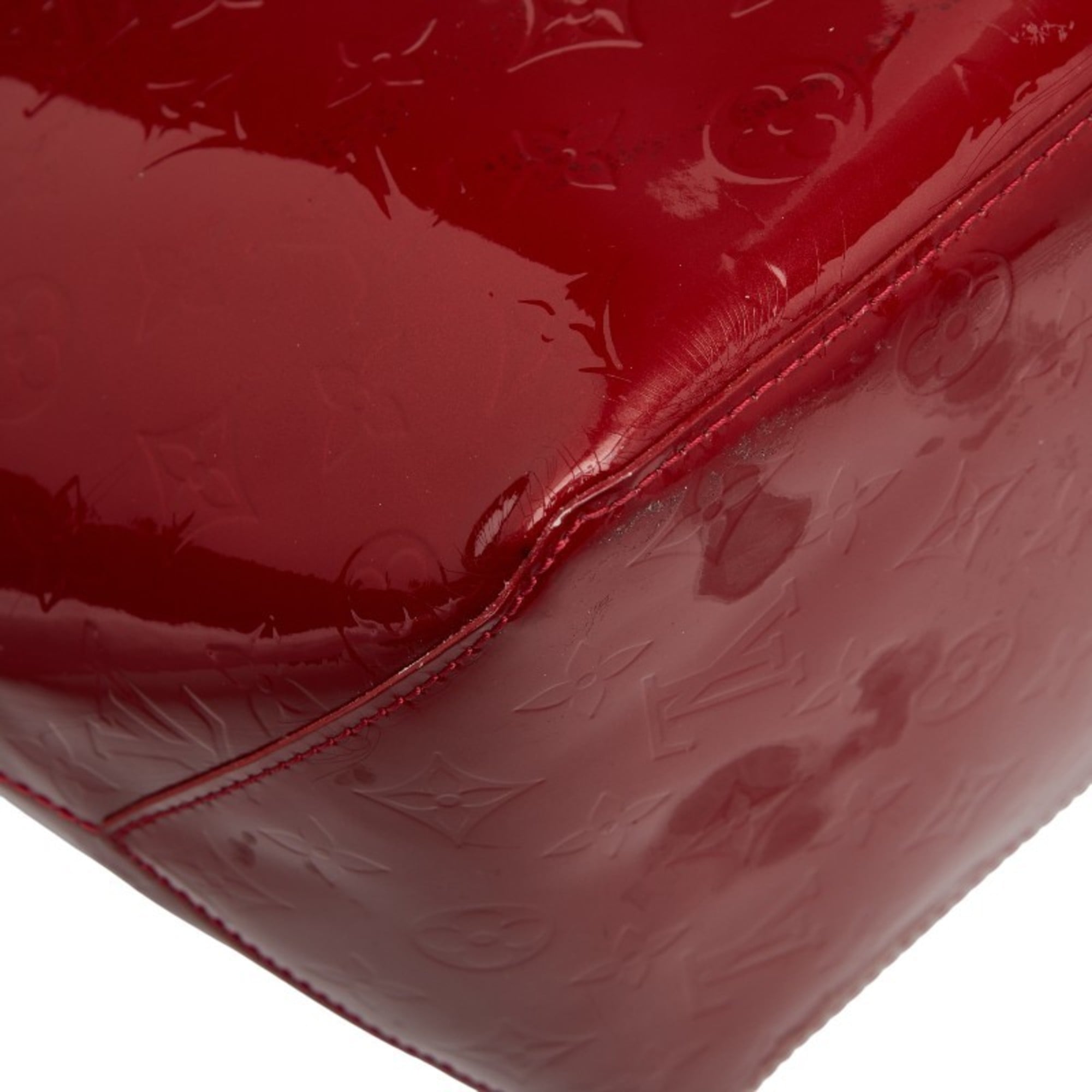 Louis Vuitton Pomme D'amour Red Color Patent Leather Handbag Tote Bag (Pre-Owned)
