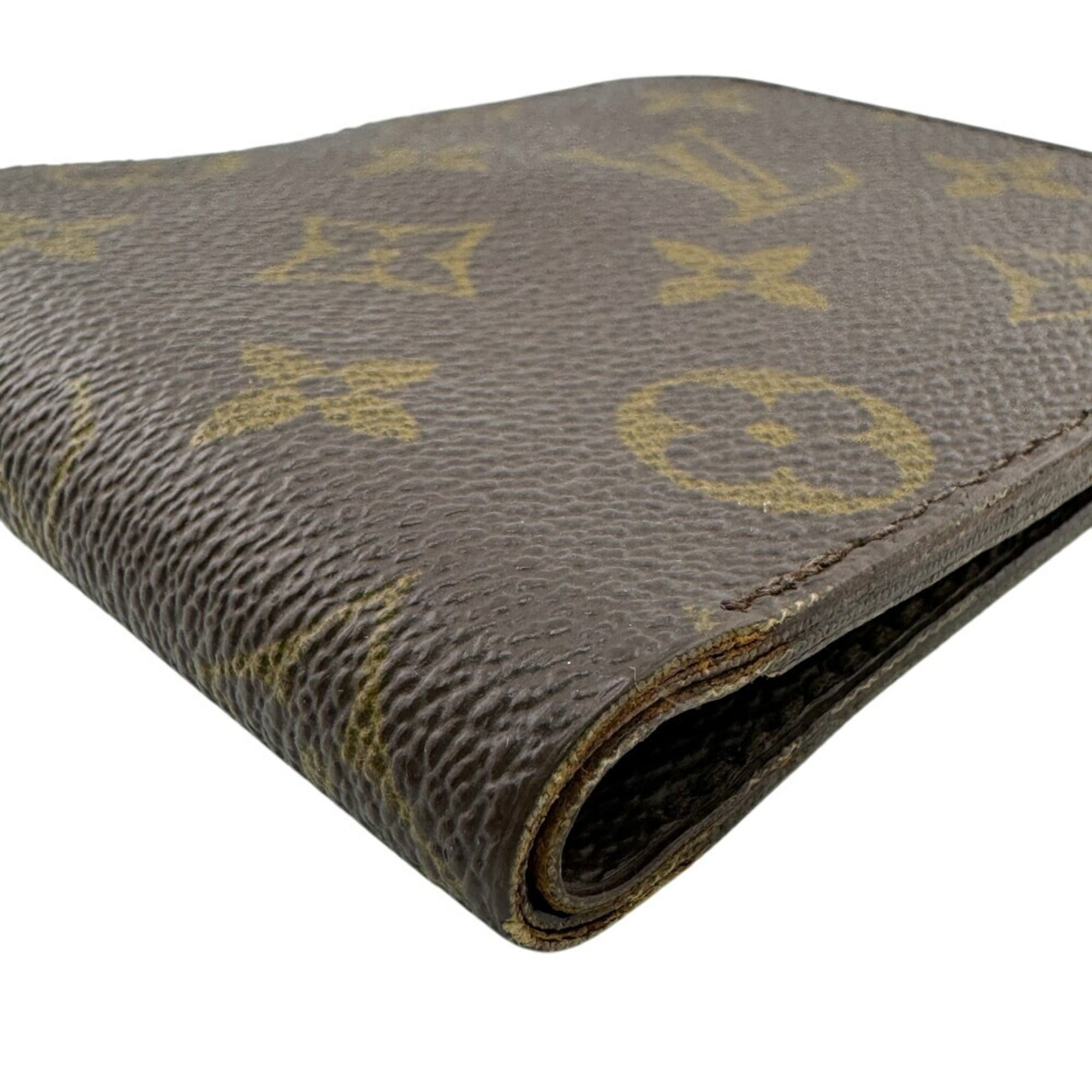 Louis Vuitton Brown Leather Wallet (Bi-Fold) (Pre-Owned)
