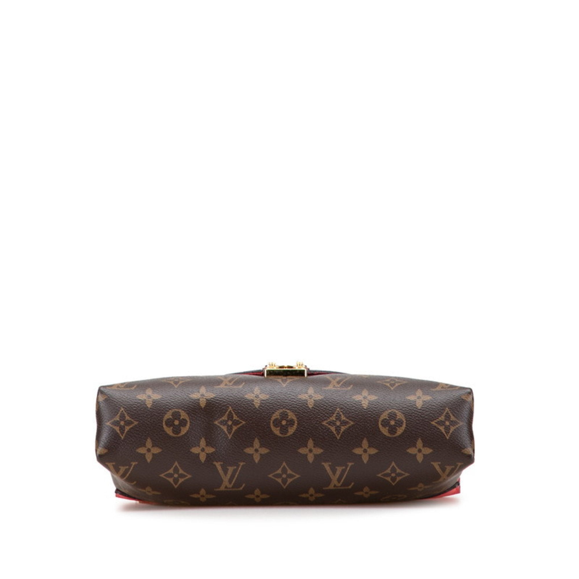 Louis Vuitton Monogram Brown Rose Litchi Pvc Leather Shoulder Bag (Pre-Owned)