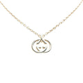 Interlocking G Pendant Necklace Sterling Silver