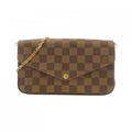 Louis Vuitton Ebene Coated Canvas Pochette Shoulder Bag (Pre-Owned)