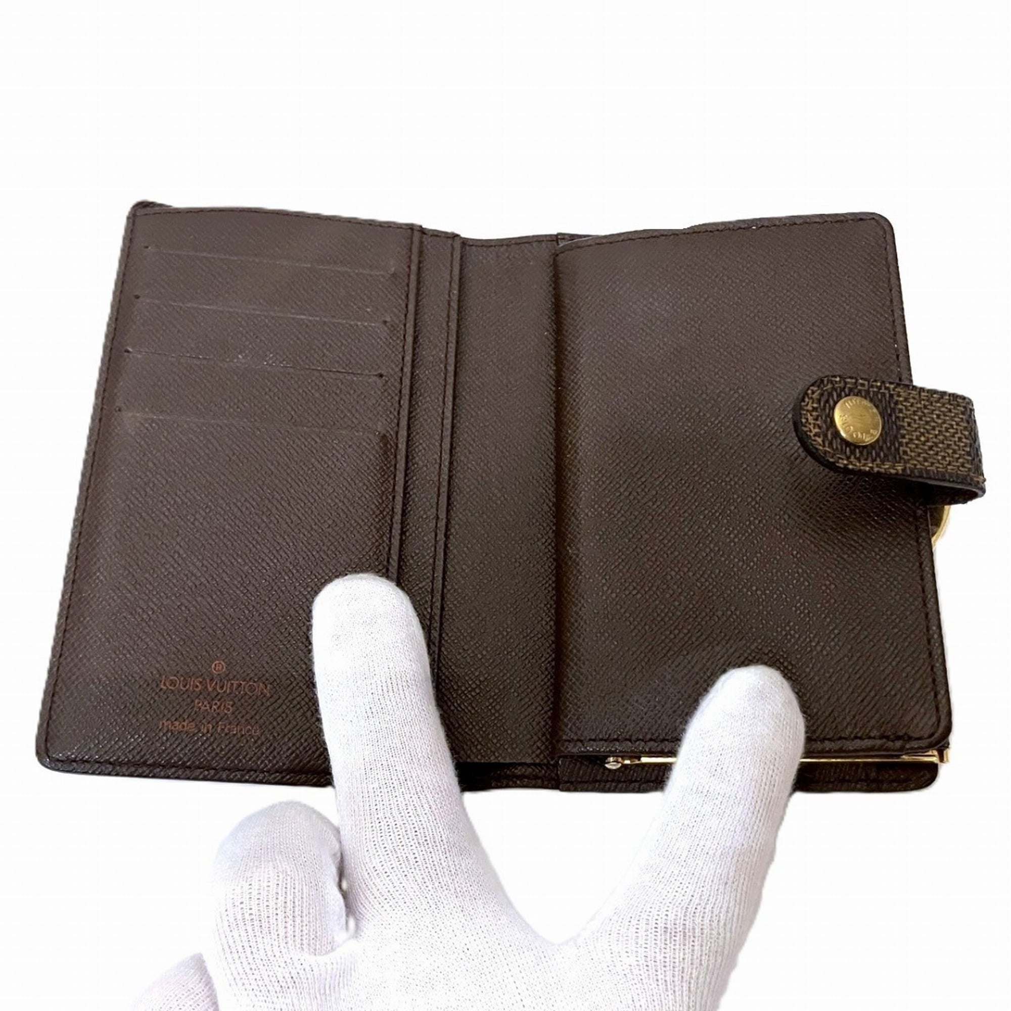 Louis Vuitton Monogram Brown Damier Canvas Damier Canvas Wallet (Bi-Fold) (Pre-Owned)