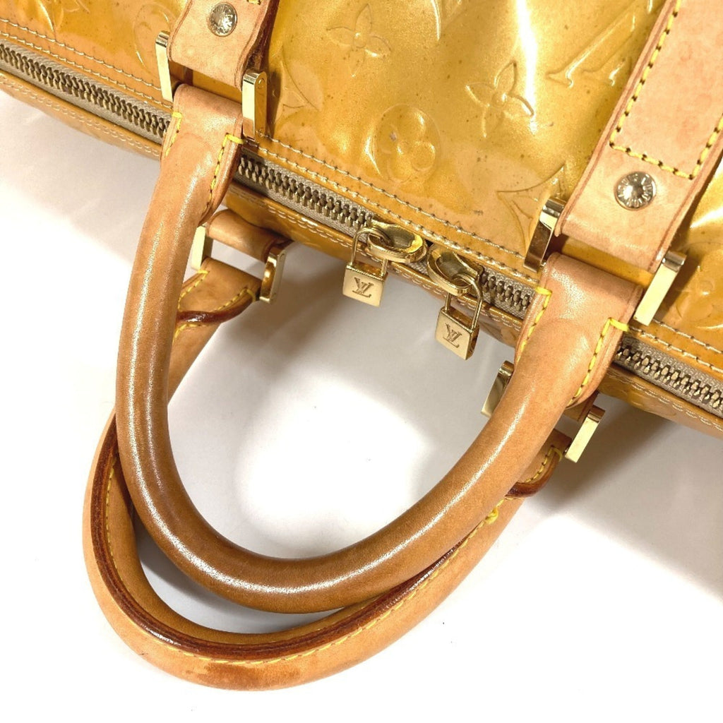 Louis Vuitton Beige Galle Monogram Vernis Boston Bag (Pre-Owned)