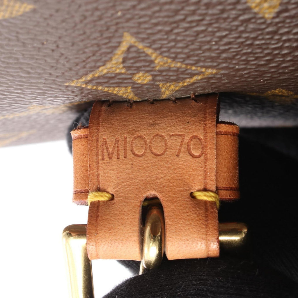 Louis Vuitton Monogram Brown Coated Canvas Leather Handbag (Pre-Owned)